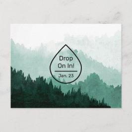 Berglandschaft Essenzielle Ölklasse Einladung Postkarte