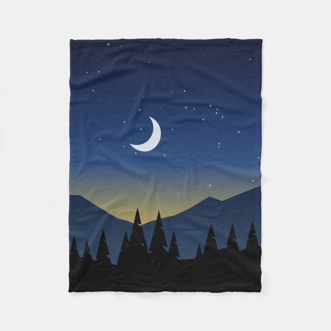 Berglandschaft Fleecedecke (Vorderseite)