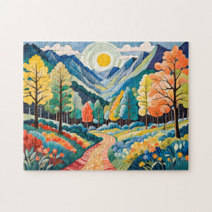 Berglandschaft Herbst Landschaft mit Pfad