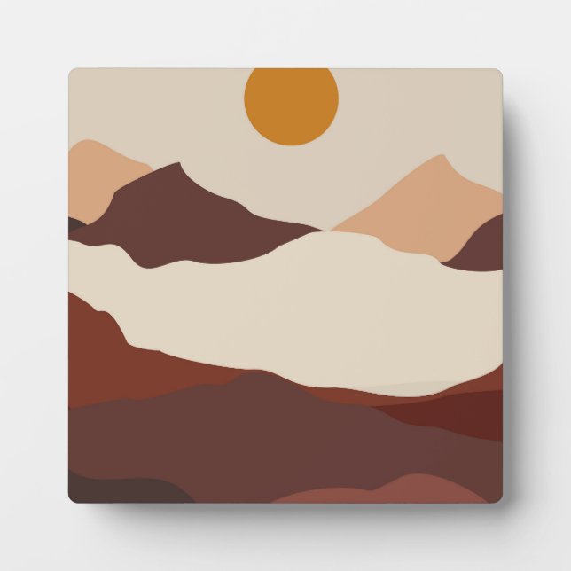 Berglandschaft Hintergrund Fotoplatte (Vorderseite)