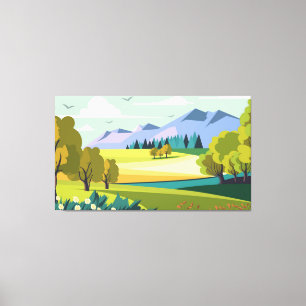 Berglandschaft Hintergrund Leinwanddruck