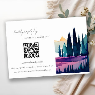 Berglandschaft Hochzeitsstichtag QR Code UAWG Begleitkarte