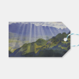 Berglandschaft in der Schweiz (Serebriakova) Geschenkanhänger