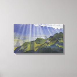 Berglandschaft in der Schweiz (Serebriakova) Leinwanddruck