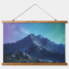 Berglandschaft Malerei Wandteppich Mit Holzrahmen