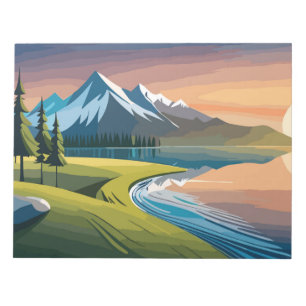 Berglandschaft Notizblock