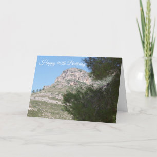 Berglandschaft Personalisiert 90. Geburtstag Karte