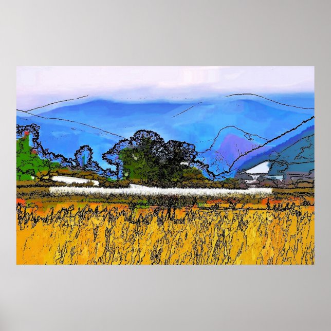 BERGLANDSCHAFT POSTER (Vorne)