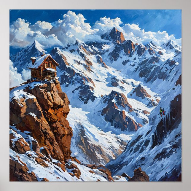 Berglandschaft Poster (Vorne)
