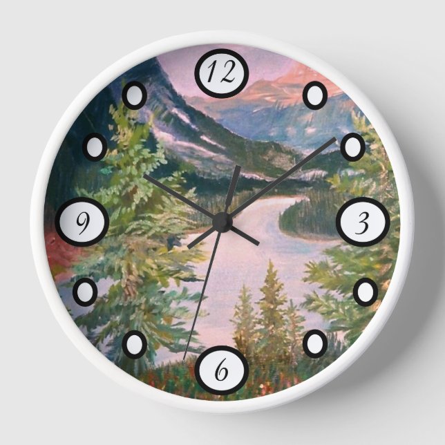Berglandschaft Uhr (Vorderseite)
