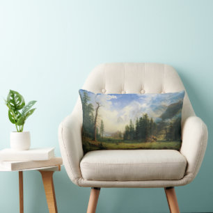 Berglandschaft von Albert Bierstadt Lendenkissen