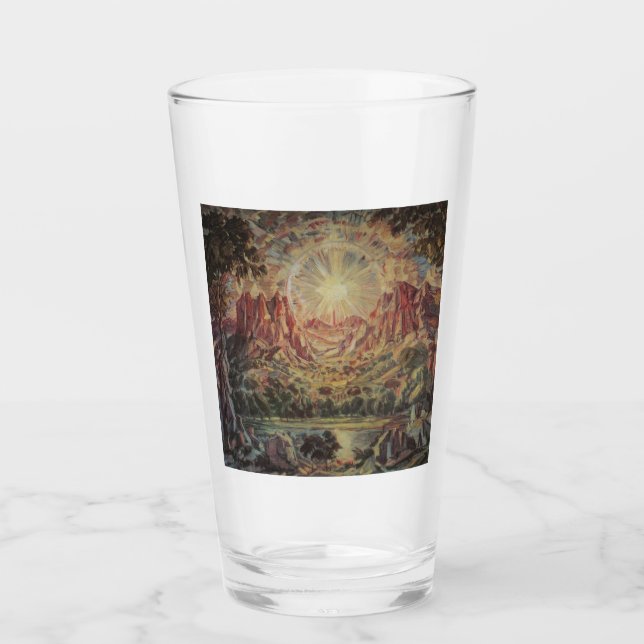 Berglandschaft (von Konstantin Bogaevsky) Glas (Vorderseite)