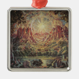 Berglandschaft (von Konstantin Bogaevsky) Ornament Aus Metall