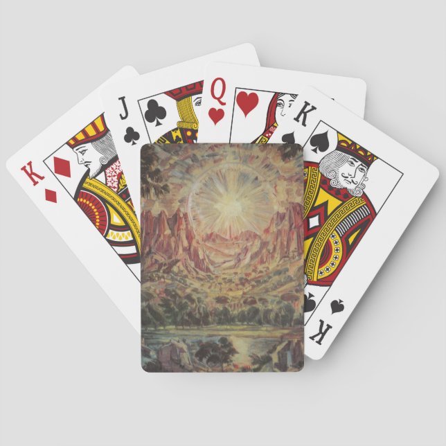 Berglandschaft (von Konstantin Bogaevsky) Spielkarten (Rückseite)