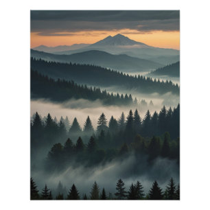 Berglandschaftsansicht Fotodruck