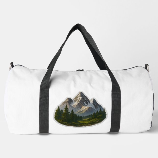 Berglandschaftsdesign Duffle Bag (Vorderseite)