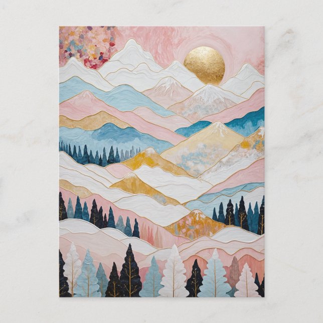 Berglänze Postkarte (Vorderseite)