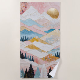 Berglänze Strandtuch