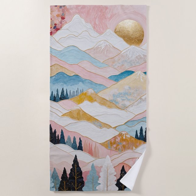 Berglänze Strandtuch (Vorderseite)