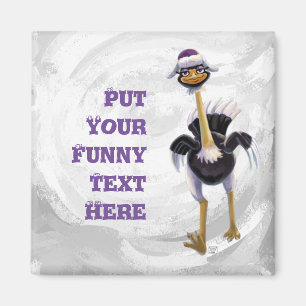 Berglauf aus Strauß Magnet