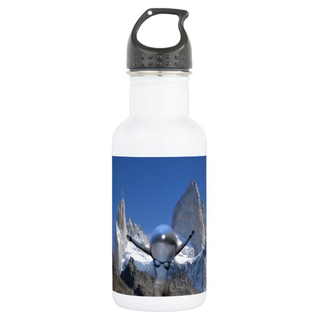 Bergluft Edelstahlflasche (Vorderseite)