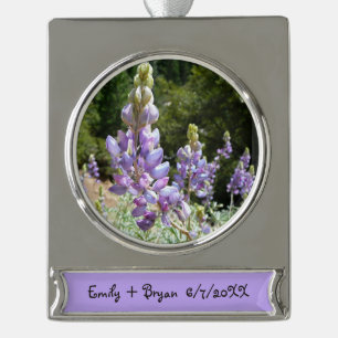 Berglupine bei Yosemite Banner-Ornament Silber