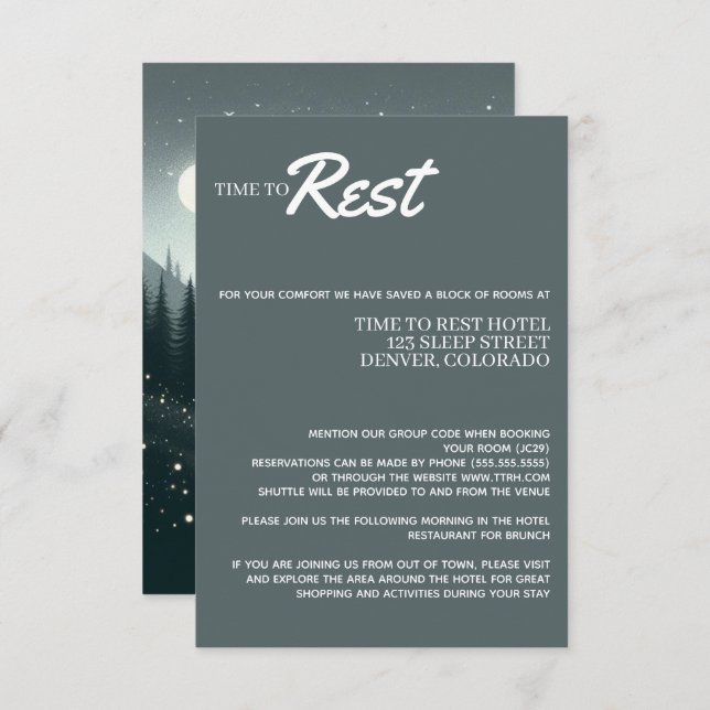 Bergmagie Begleitkarte (Vorne/Hinten)