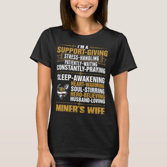 Bergmann-Ehefrau-T-Shirt T-Shirt (Vorderseite)