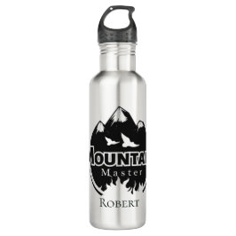Bergmeister, personalisierter Wanderer/Biker Edelstahlflasche