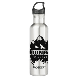 Bergmeister, personalisierter Wanderer/Biker Edelstahlflasche