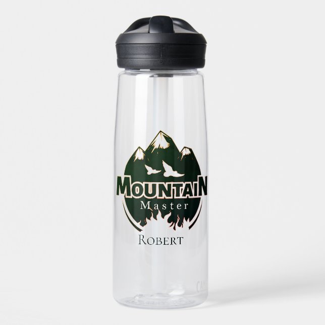 Bergmeister, personalisierter Wanderer/Biker Trinkflasche (Vorne)