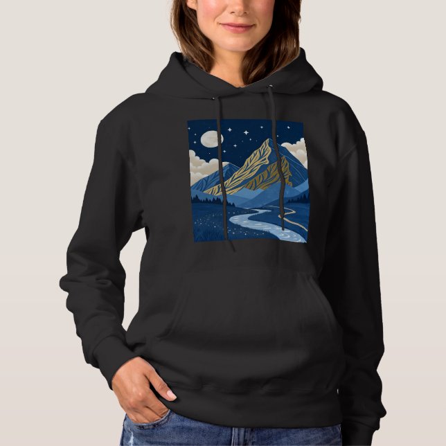Bergmondlicht Hoodie (Vorderseite)