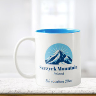 Bergort Szczyrk Polen Polska Zweifarbige Tasse
