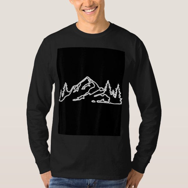 Bergpanorama T-Shirt (Vorderseite)