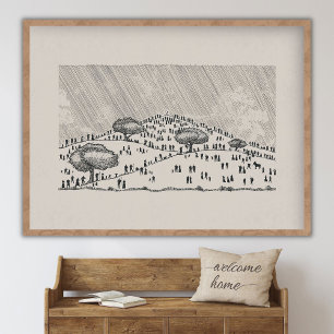 Bergpredigt, Matthäus 6, Bibelposter, Chri Poster