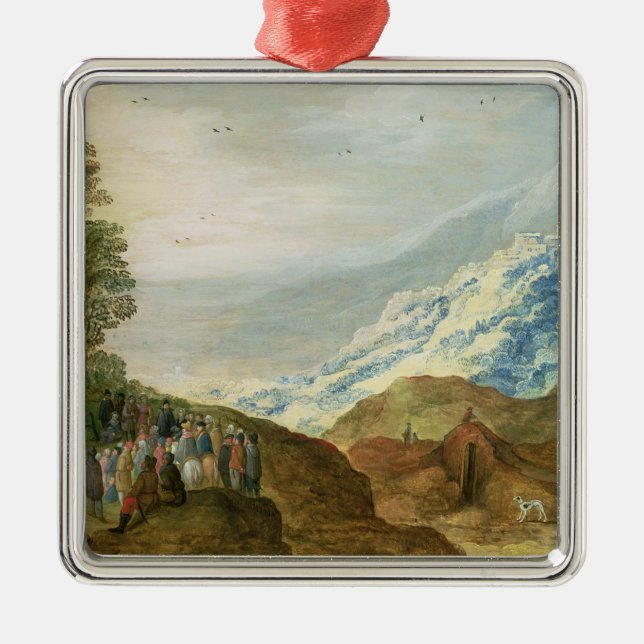 Bergpredigt Ornament Aus Metall (Vorne)