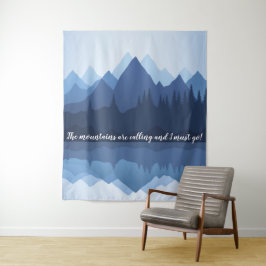 Bergreflektionen Design Wandteppiche