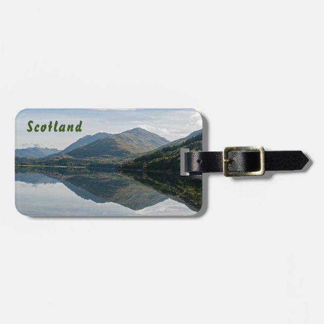 Bergregionen in Loch Creran - Schottland Gepäckanhänger (Vorderseite horizontal)