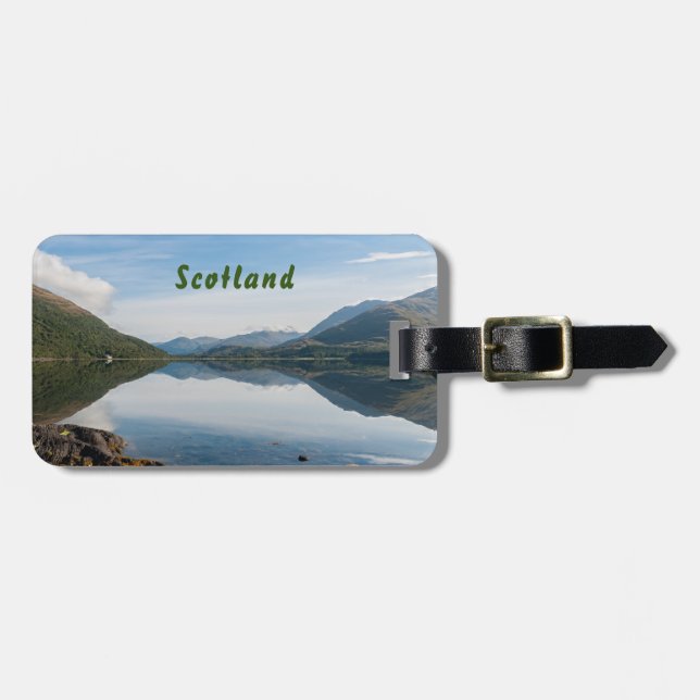 Bergregionen in Loch Creran - Schottland Gepäckanhänger (Vorderseite horizontal)