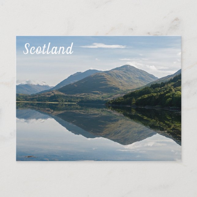Bergregionen in Loch Creran - Schottland Postkarte (Vorderseite)