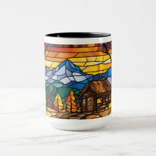 Bergrückhaltebecken aus festem Glas Tasse