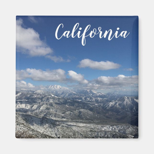 Bergschnee Magnet (Vorne)