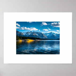 Bergsee-Aussicht Poster