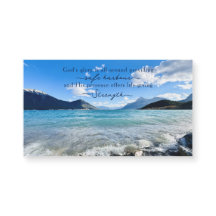 Bergsee-Foto-inspirierender Zitat-Magnet