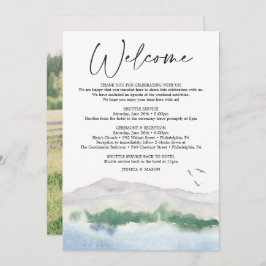 Bergsee Hochzeit Willkommensbrief Programm