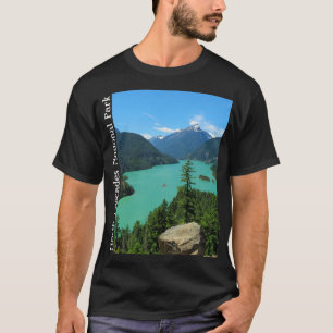 Bergsee-Landschaft im Washington Nationalpark T-Shirt