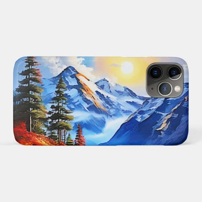 Bergsee: Landschaftliche Sicht Case-Mate iPhone Hülle (Rückseite (Horizontal))
