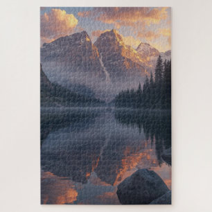 Bergsee-Sunset-Jigsaw-Puzzle