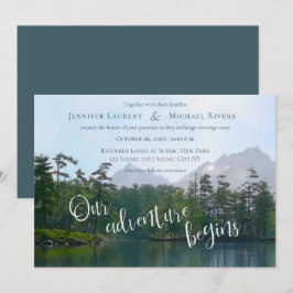 Bergsee Unser Abenteuer beginnt Einladung