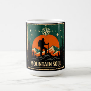 Bergseele – Gipfelgeist Wandern Natur Kaffeetasse